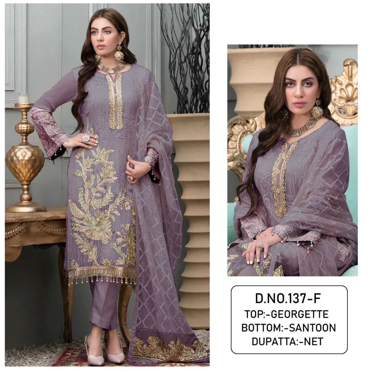 Georgette Kal 137 Suits & Dresses  Unstitched Suits