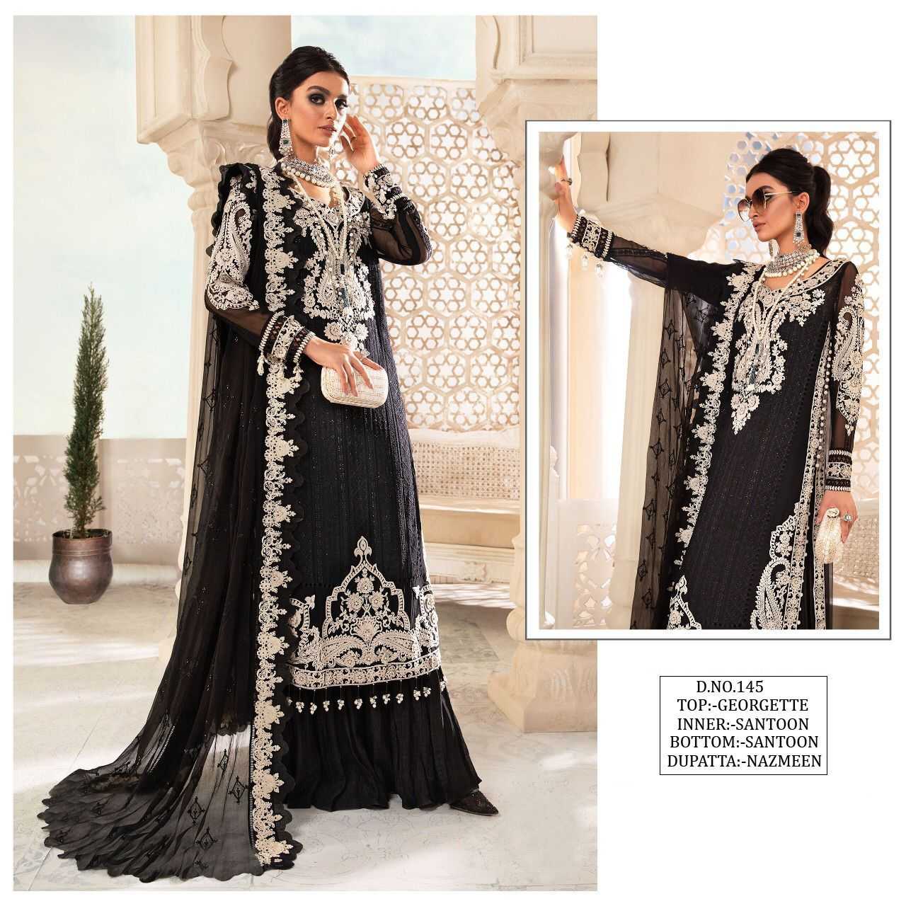 Georgette Kal 145 Suits & Dresses  Unstitched Suits