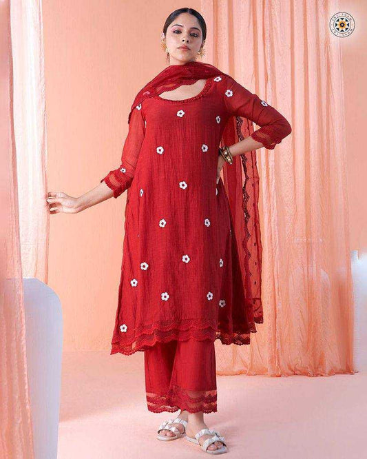 Georgette Kesh149 1099 Suits & Dresses  Ladies Embroidery Palazzo Georgette Suits