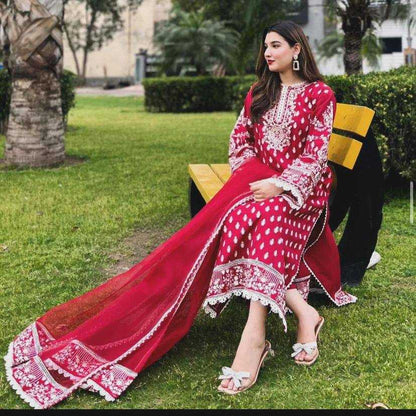 Georgette Kesh149 1273 Suits & Dresses  Ladies Pakistani Embroidery Georgette Suits