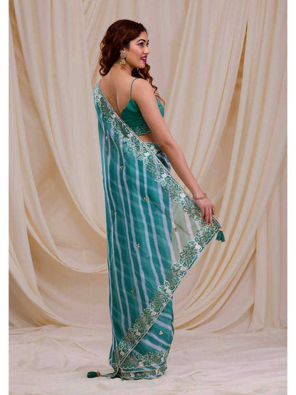 Georgette Kesh169 1280  Printed Georgette Work Embroidered Sarees