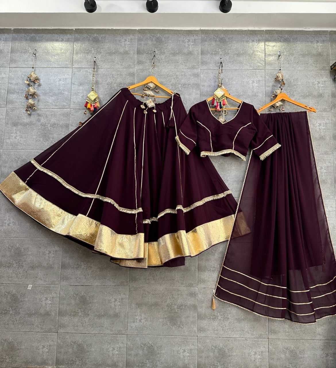 Georgette Kesh179 Ahb59 Lehengas  Traditional Lehengas