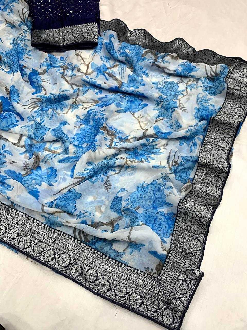 Georgette Kesh203 Mtw22 Sarees  Printed Georgette Ladies Lightweight Sarees