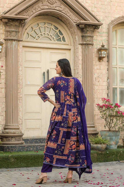 Georgette Kesh211 Ldy25 Suits & Dresses  Printed Embroidery Georgette Anarkali Wedding Long Kurtis Diwali Collections Suits