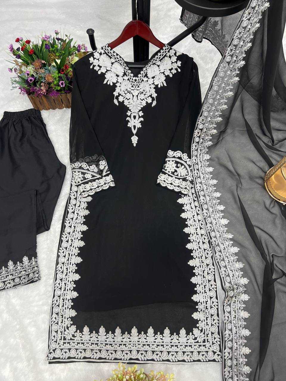 Georgette Kesh228 531 Suits & Dresses Islamic Clothing  Pakistani Ladies Silk Long Kurtis Suits