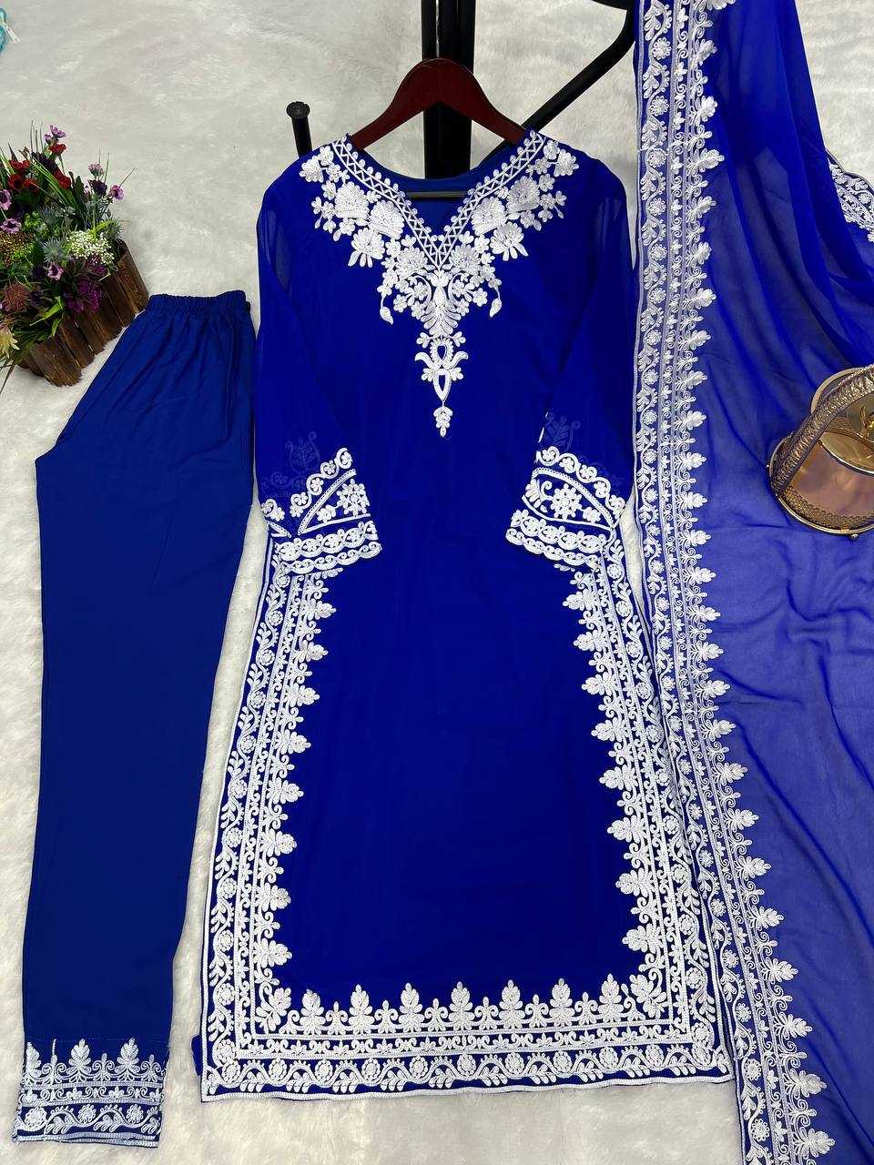 Georgette Kesh228 531 Suits & Dresses Islamic Clothing  Pakistani Ladies Silk Long Kurtis Suits