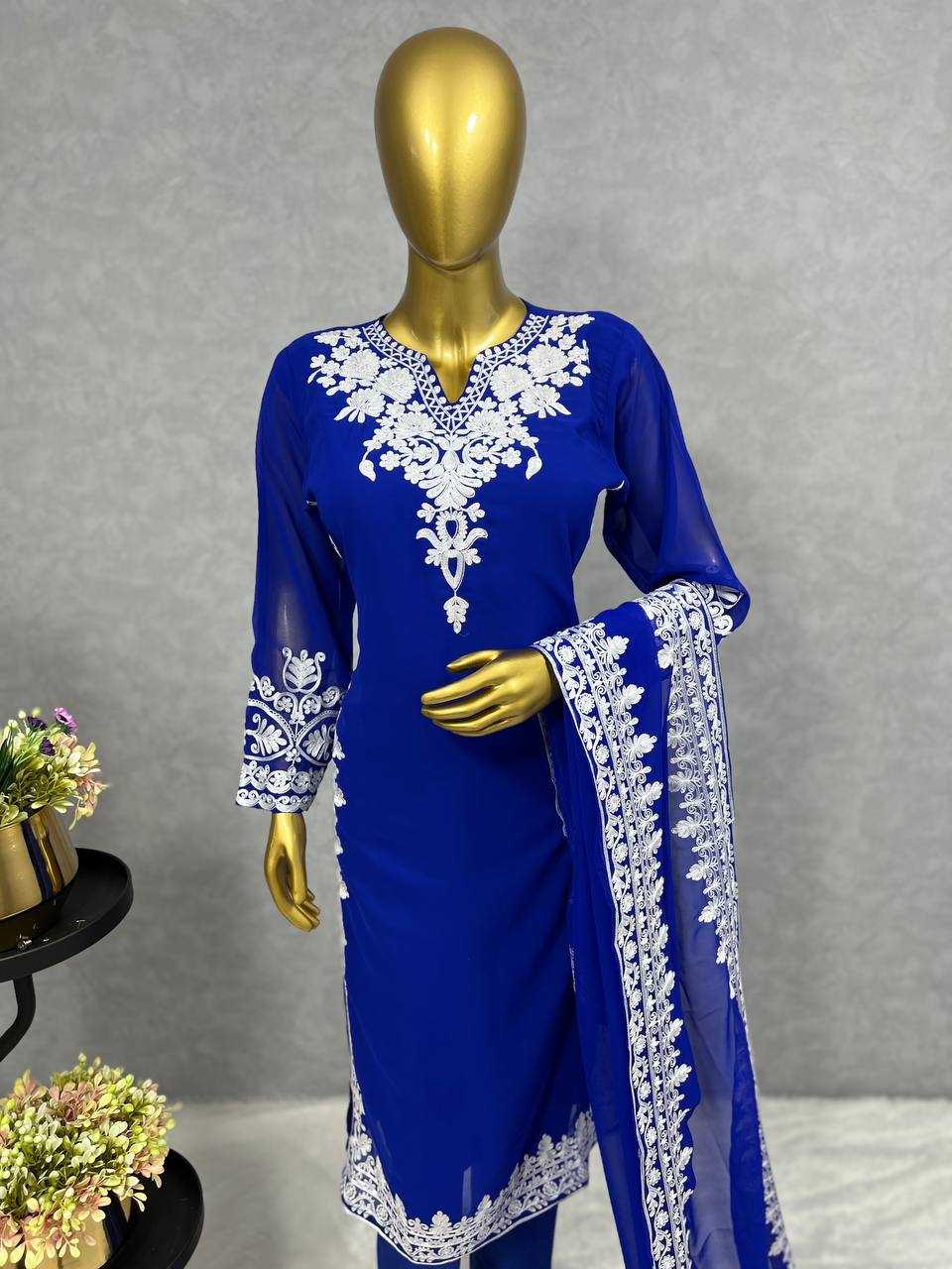 Georgette Kesh228 531 Suits & Dresses Islamic Clothing  Pakistani Ladies Silk Long Kurtis Suits