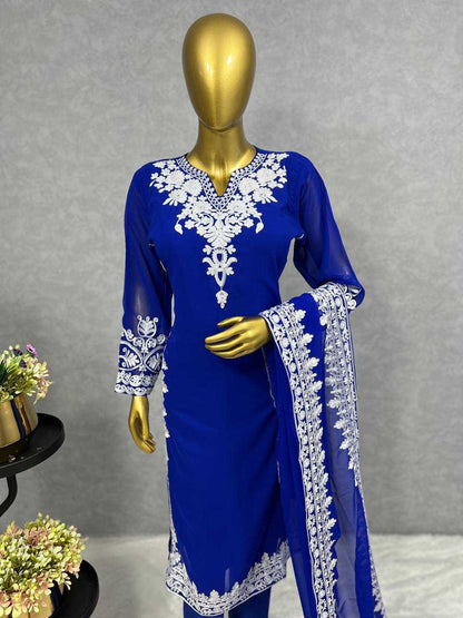 Georgette Kesh228 531 Suits & Dresses Islamic Clothing  Pakistani Ladies Silk Long Kurtis Suits