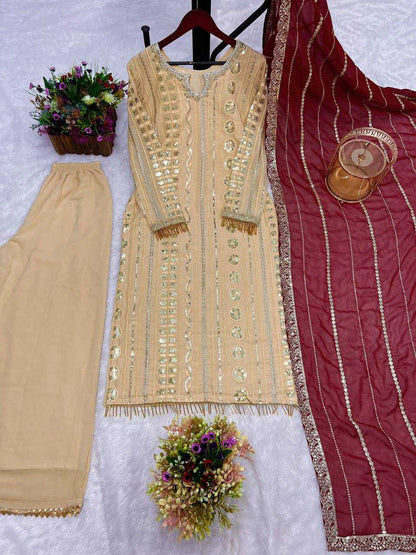 Georgette Kesh228 543 Suits & Dresses Islamic Clothing  Pakistani Ladies Silk Long Kurtis Suits