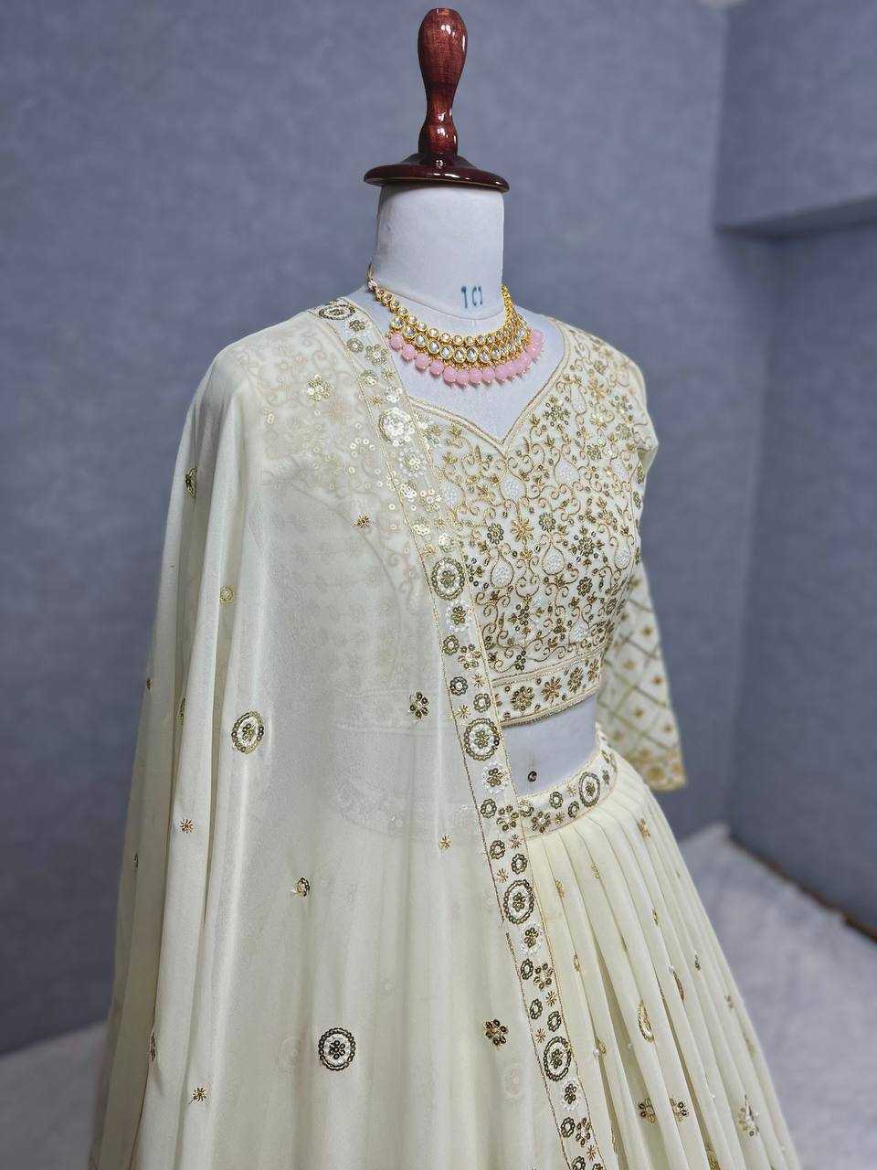 Georgette Kesh228 551 Lehengas  Desigenr Georgette Wedding Embroidered Wedding Outfits Lehengas