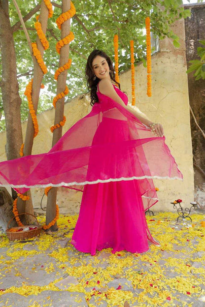 Georgette Kesh232 904 Lehengas  Fancy Georgette Pink Lehengas