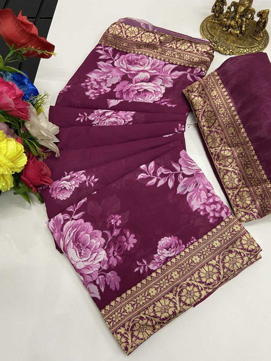 Georgette  Kif P2  Saree