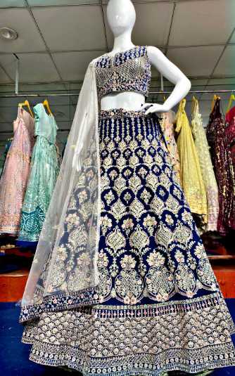 Georgette Kpd 26 Lehengas  Designer Embroidered Lehengas