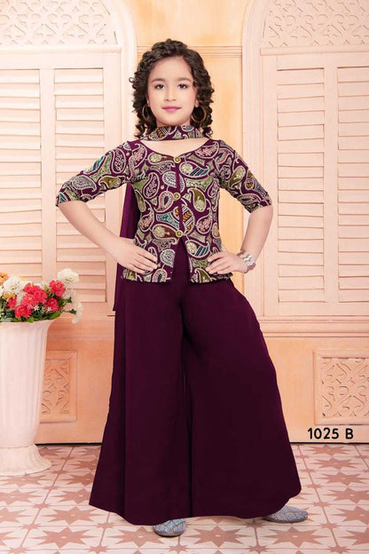 Georgette Ksb 1025-K Kids Wear  Kids Sharara