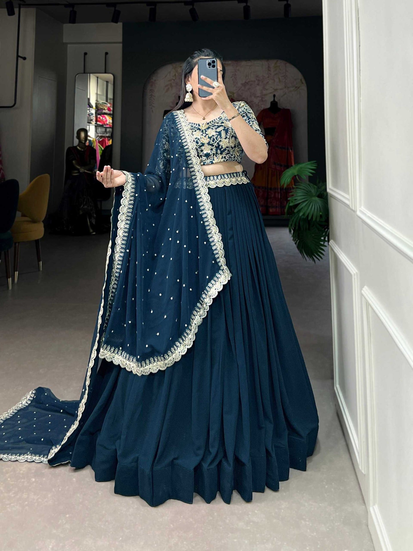 Georgette Lcb 1405  Lehengas