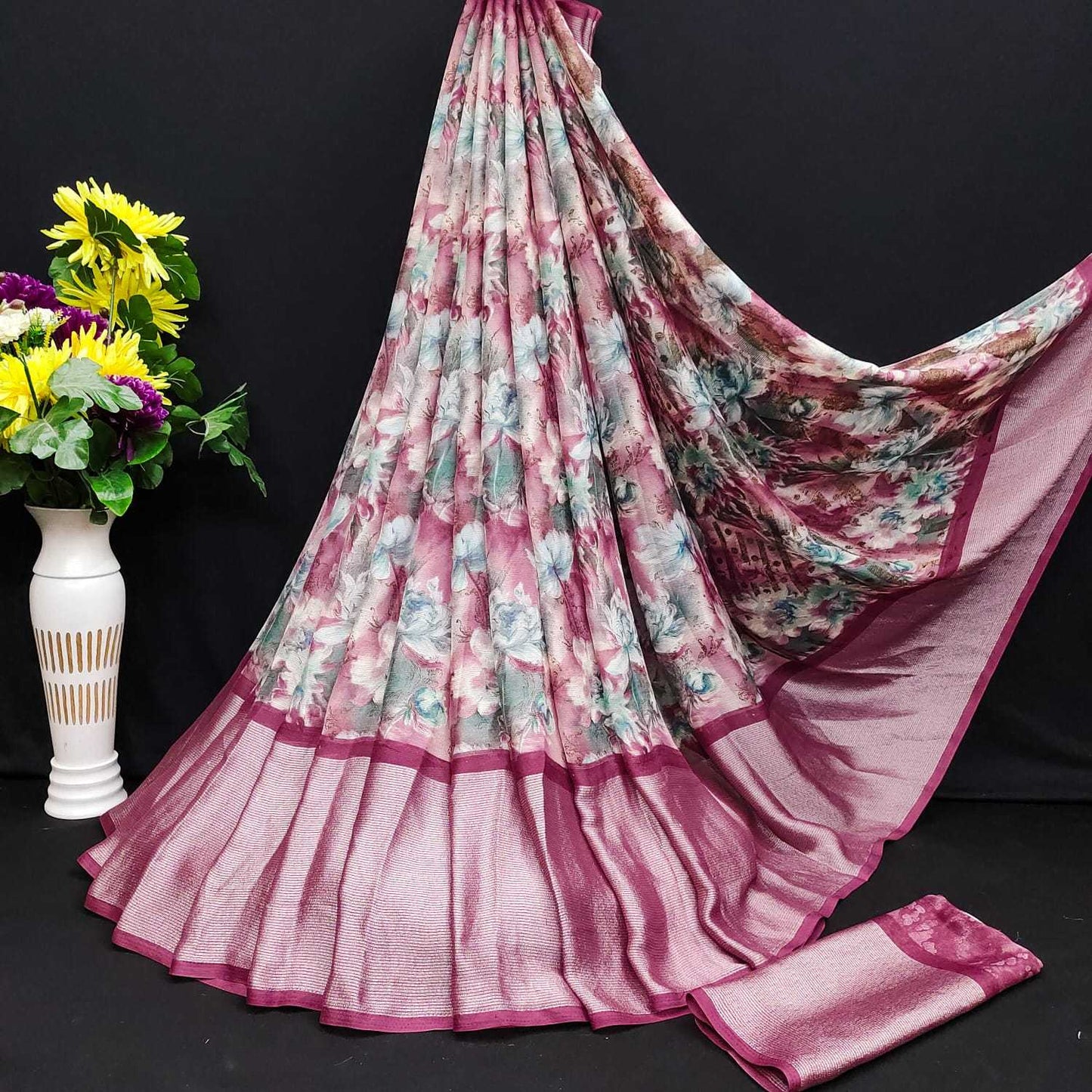 Georgette Mkd Leheriya  Sarees