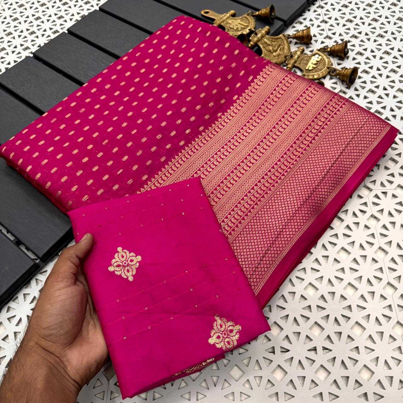 Georgette Mkd Pattu Saree  Wedding Saree