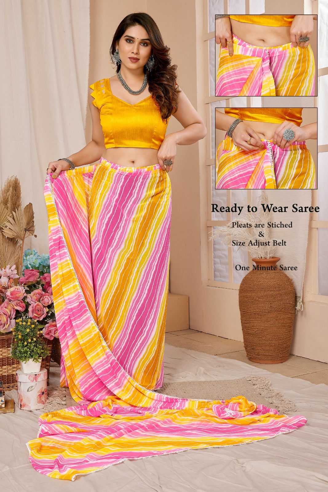 Georgette Nfa 08 Sarees  Ready To Wear Georgette Sarees