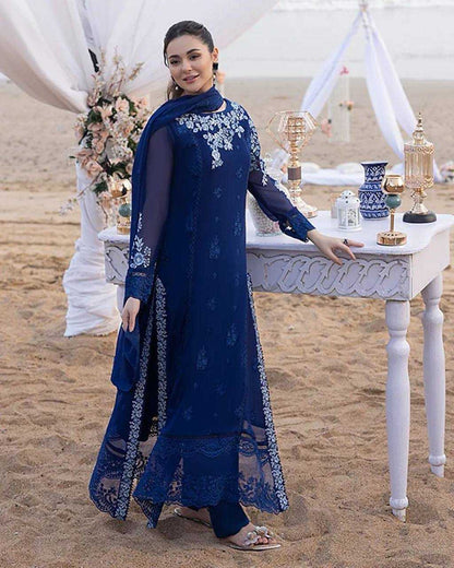 Georgette Rin110 198 Suits & Dresses  Embroidery Georgette Ladies Suits