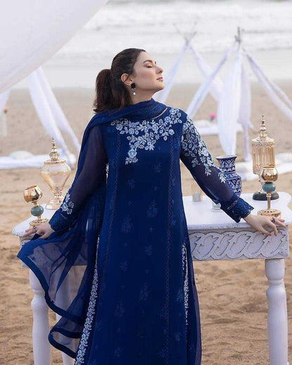 Georgette Rin110 198 Suits & Dresses  Embroidery Georgette Ladies Suits