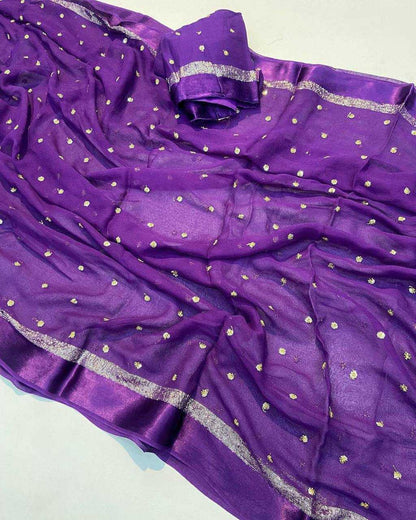 Georgette Rie 07 Sarees  Georgette Fancy Butta Sarees