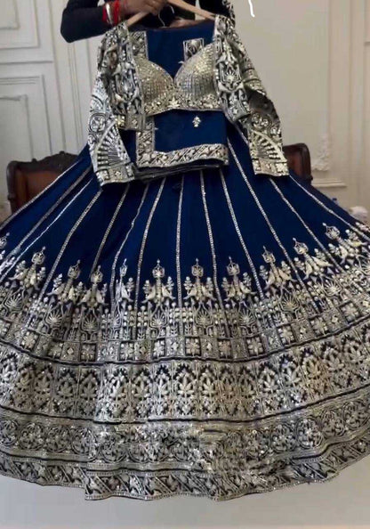 Georgette Rin108 1647 Lehengas  Designer Fancy Wedding Lehengas