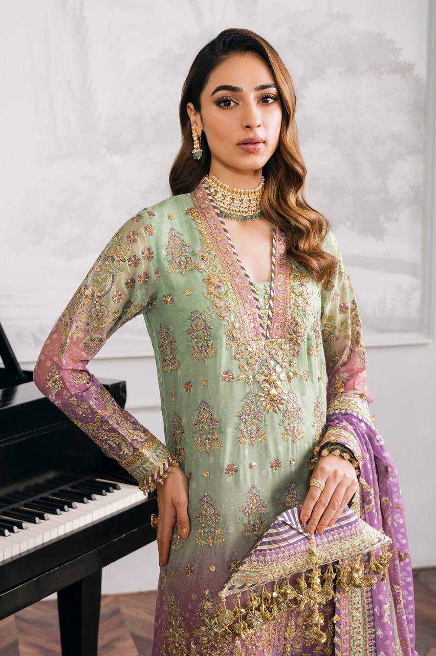 Georgette Rin110 242 Suits & Dresses  Printed Embridery Georgette Party Wear Wedding Suits