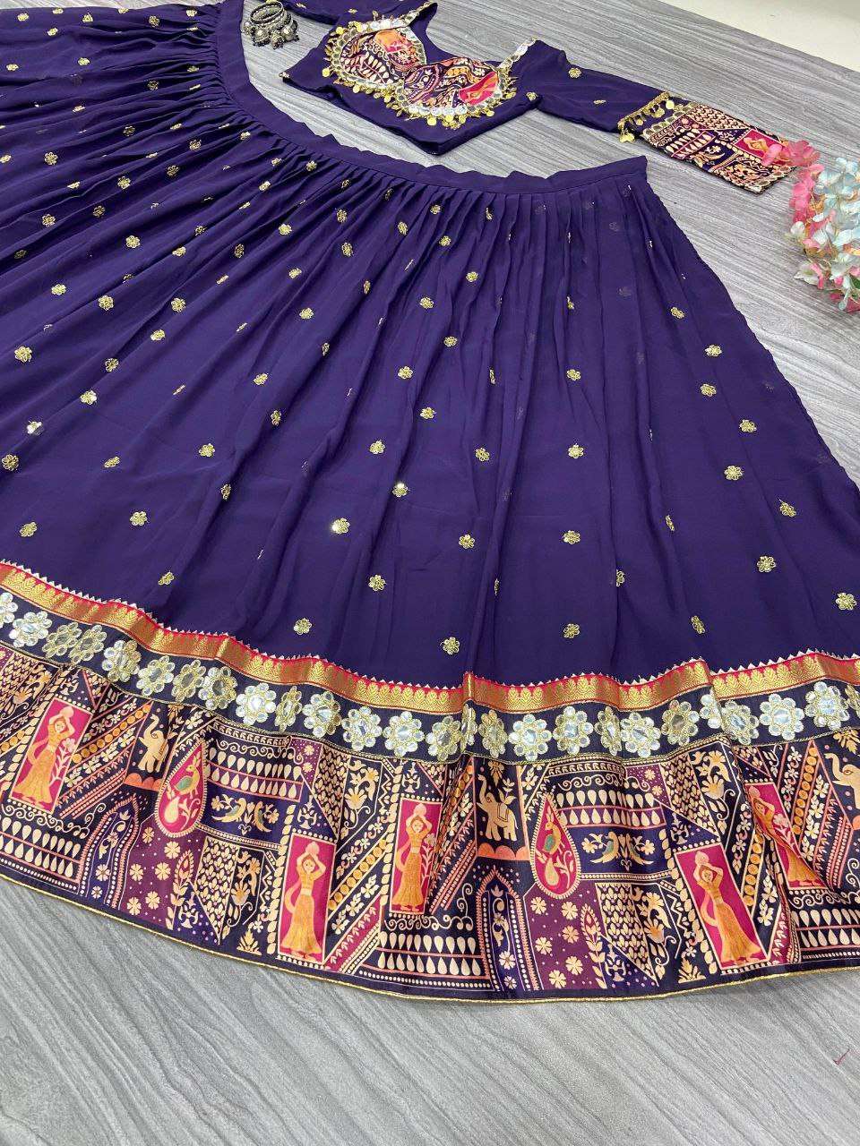 Georgette Rin121 989 Lehengas  Printed Navratri Chaniya Choli