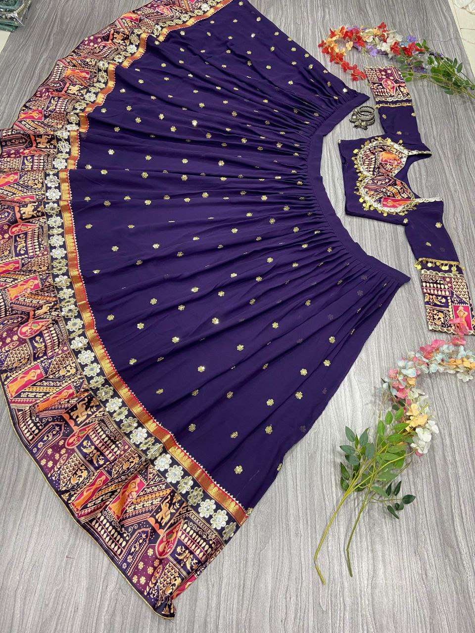 Georgette Rin121 989 Lehengas  Printed Navratri Chaniya Choli