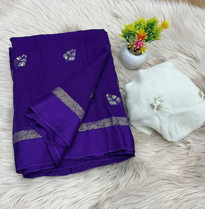 Georgette Rin124 Rie02 Sarees  Georgette Sequin Work Viscose Sarees