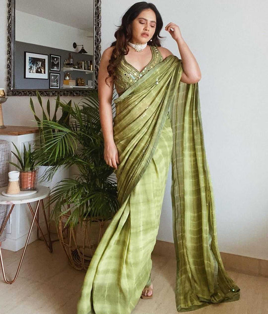 Georgette Rin141 1368 Sarees  Party Wear Georgette Sequence Embroidered Sarees