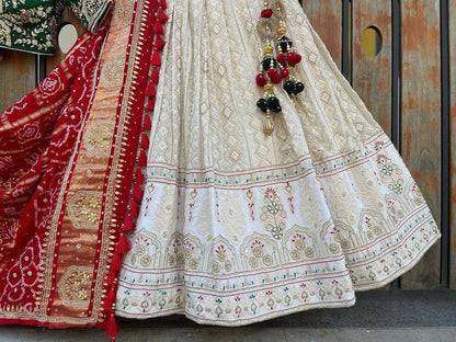 Georgette Rin141 498 Lehengas  Traditional Wedding Embroidered Lehengas