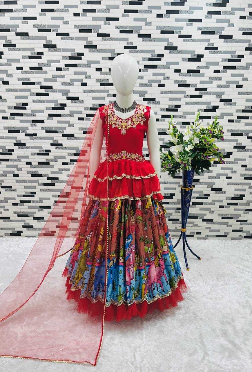 Georgette Rin154 189 Kids Wear  Kids Lehenga Kids Traditional Outfits Kids Lehenga Choli Kids Festive Wear Kids Wedding Outfits