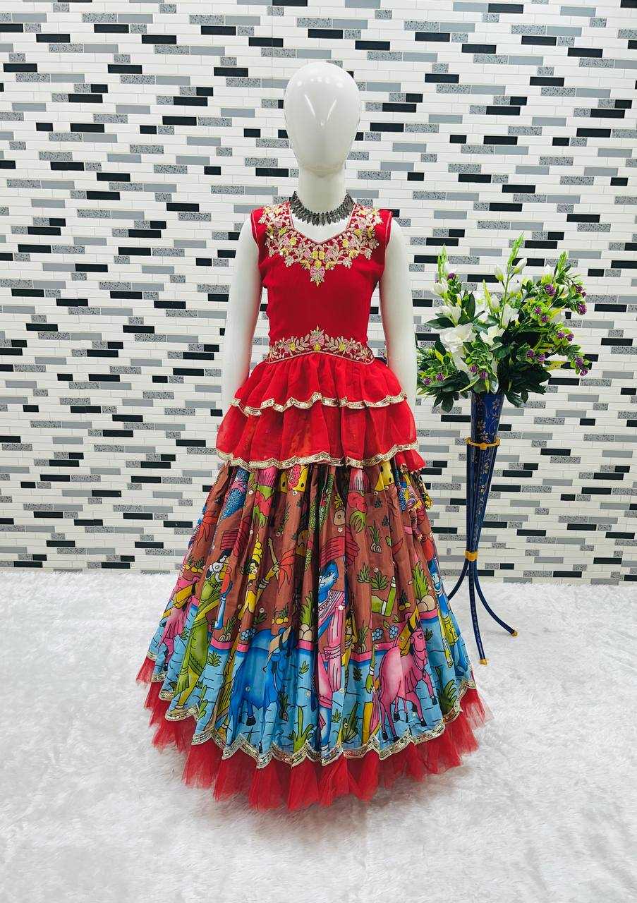 Georgette Rin154 189 Kids Wear  Kids Lehenga Kids Traditional Outfits Kids Lehenga Choli Kids Festive Wear Kids Wedding Outfits