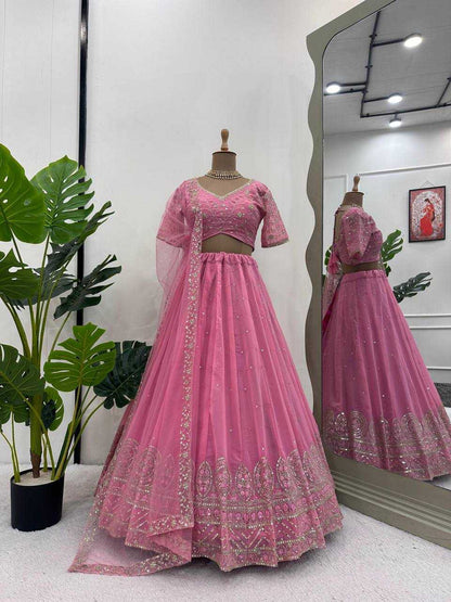 Georgette Rin162 291 Lehengas  Traditional Fancy Wedding Lehengas