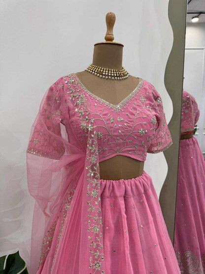 Georgette Rin162 291 Lehengas  Traditional Fancy Wedding Lehengas