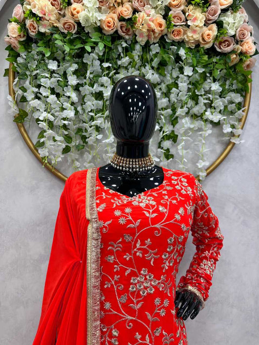 Georgette Rin169 5656 Suit  Ladies,Georgette,Sharara Suit