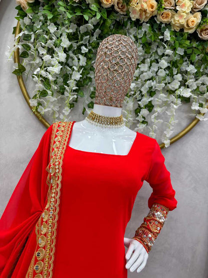 Georgette Rin169 5662 Suit  Ladies,Georgette,Sharara Suit