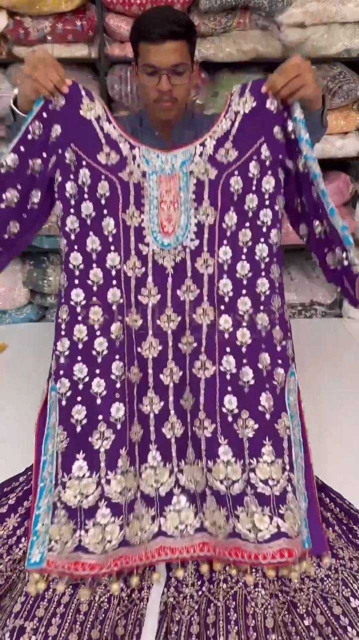 Georgette Rin169 5677 Suit  Sharara Salwae,Georgette,Wedding Suit