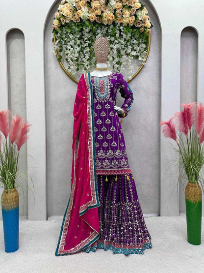 Georgette Rin169 5677 Suit  Sharara Salwae,Georgette,Wedding Suit