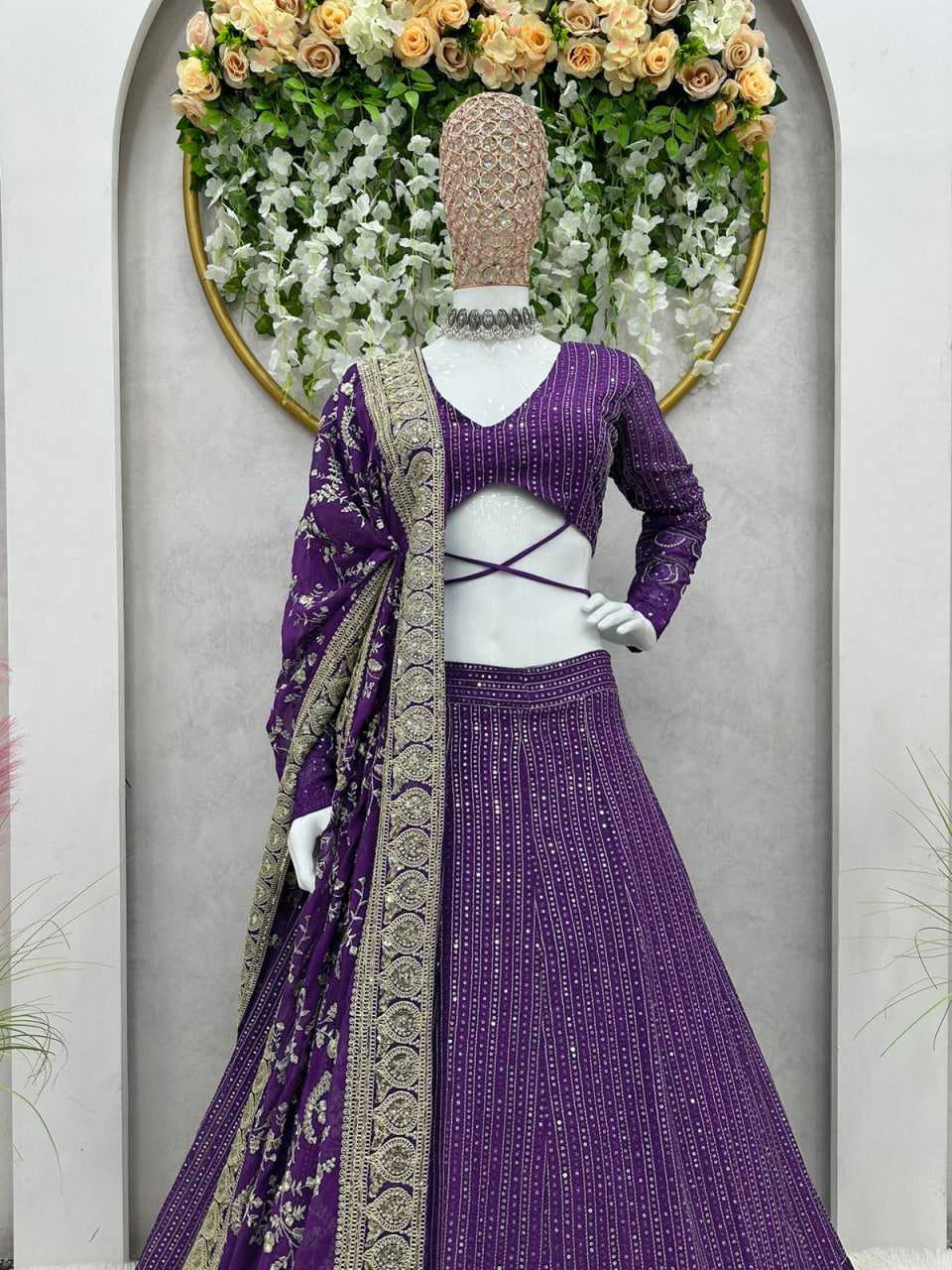 Georgette Rin169  6427 Lehenhga  Fancy,Wedding,Designer Lehenga