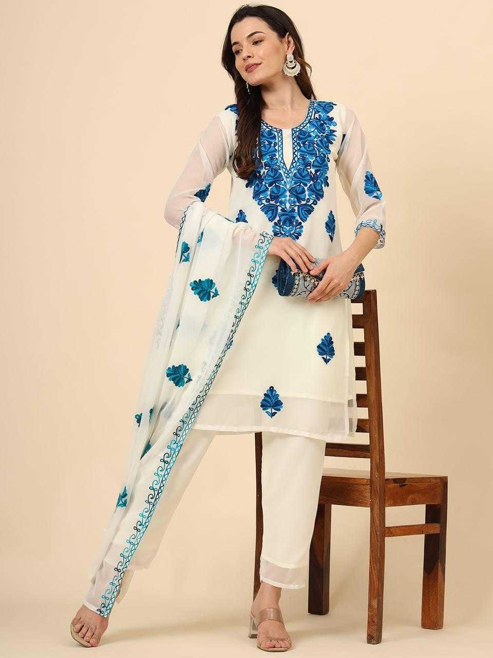 Georgette Rin188 Rajlxmi Suits & Dresses  Ladies Embroidery Georgette Ladies Ilk Suits