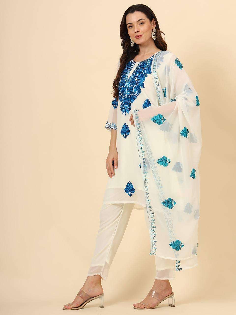 Georgette Rin188 Rajlxmi Suits & Dresses  Ladies Embroidery Georgette Ladies Ilk Suits