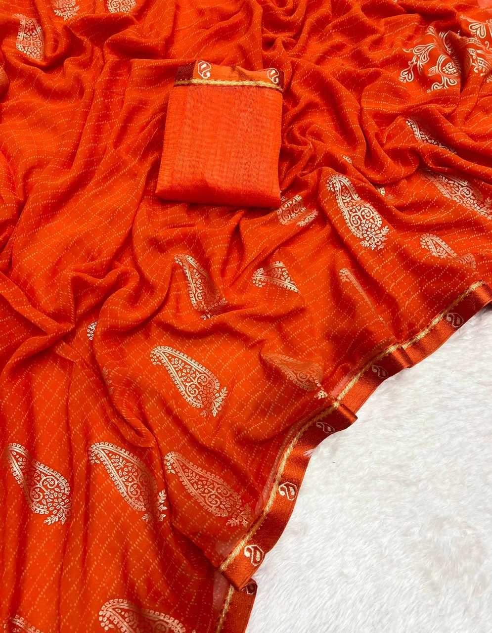 Georgette Rin198 Raa03 Sarees  Georgette Indian Zari Border Sarees