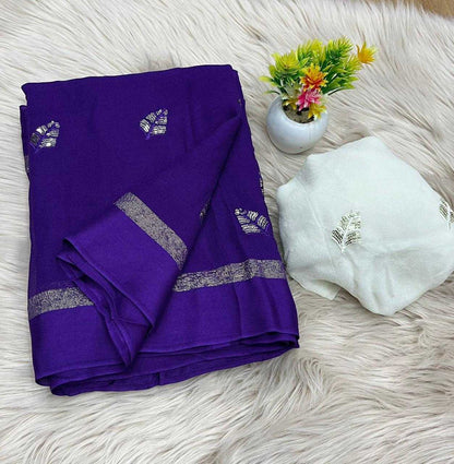 Georgette Rin199 Smh10 Sarees  Georgette Sequin Work Viscose Sarees