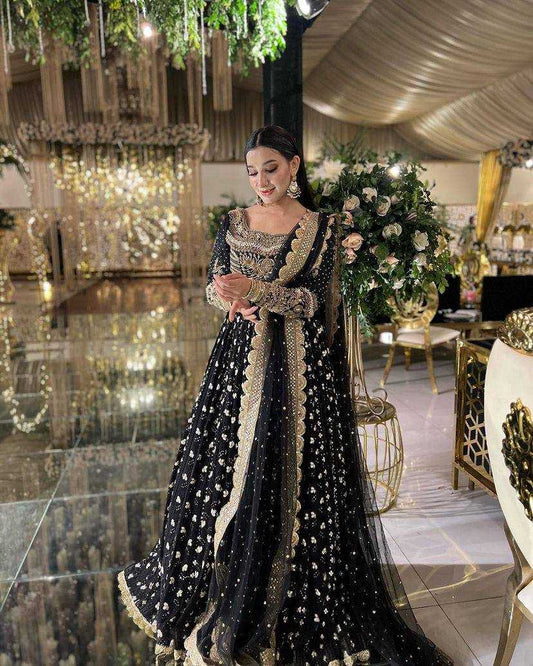 Georgette Rlcv 1288 Gowns  Fancy Embroidery Anarkali Gowns