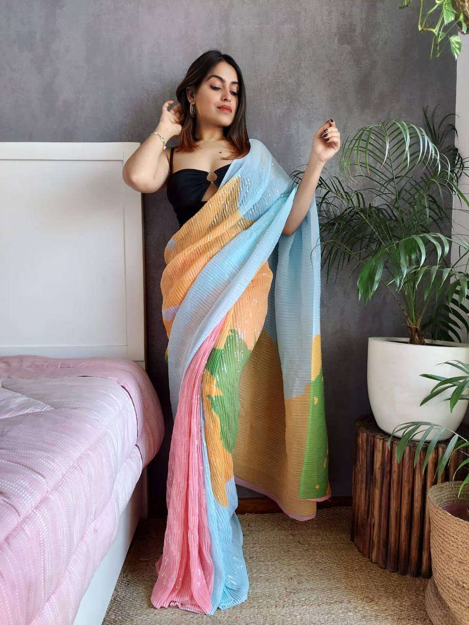 Georgette Rnc 5303   Sarees