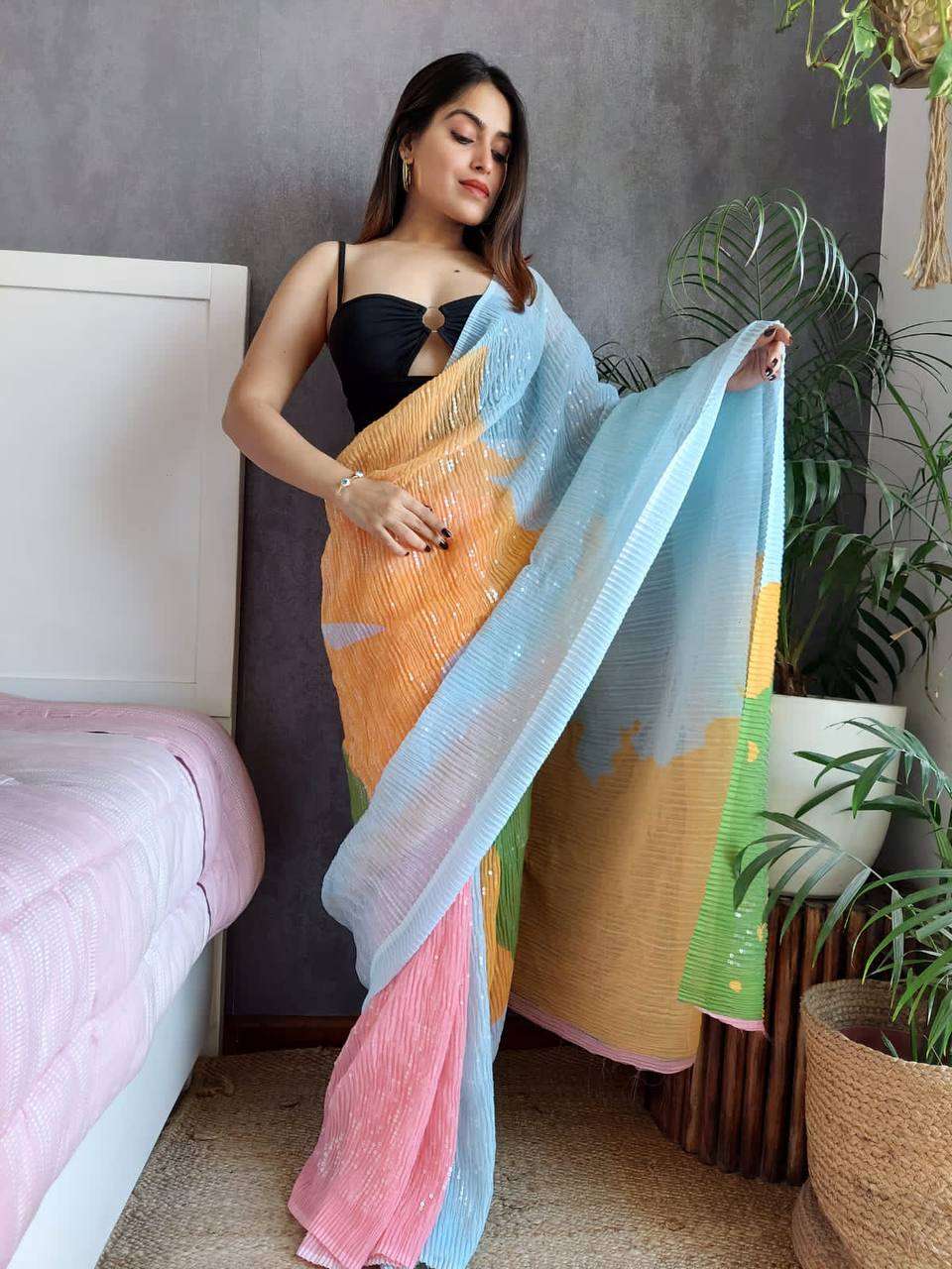 Georgette Rnc 5303   Sarees