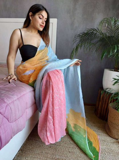 Georgette Rnc 5303   Sarees