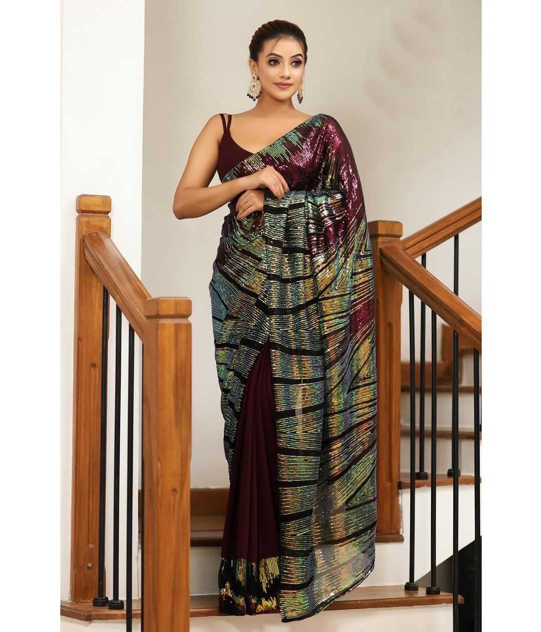 Georgette Rnc 5355 Sarees  Party Wear Fancy Georgette Sarees